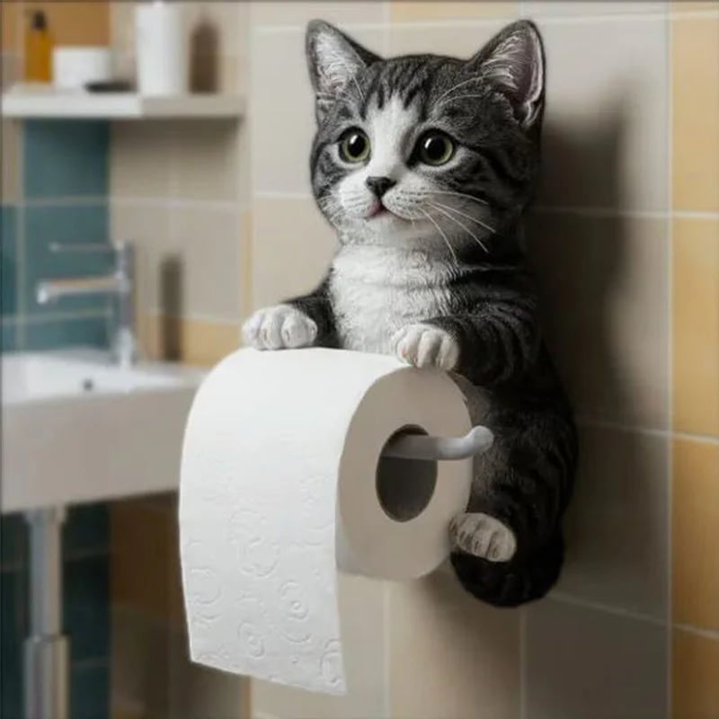 New Arrival 🧻 Wall-Mounted Pet Toilet Paper Holder 🐾