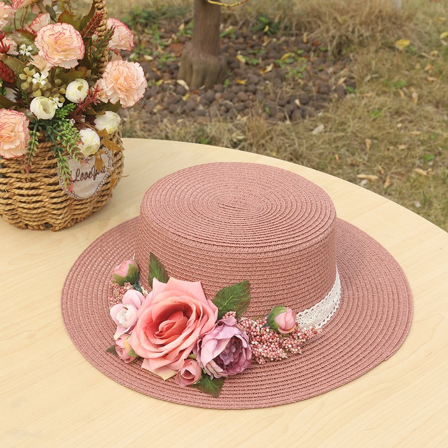 Handmade Woven Flower Straw Hat💥Buy 2 Get 10% OFF