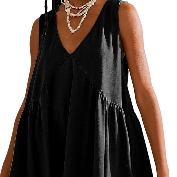 Women's Summer Sleeveless V-Neck Mini Dress , Get product image 17