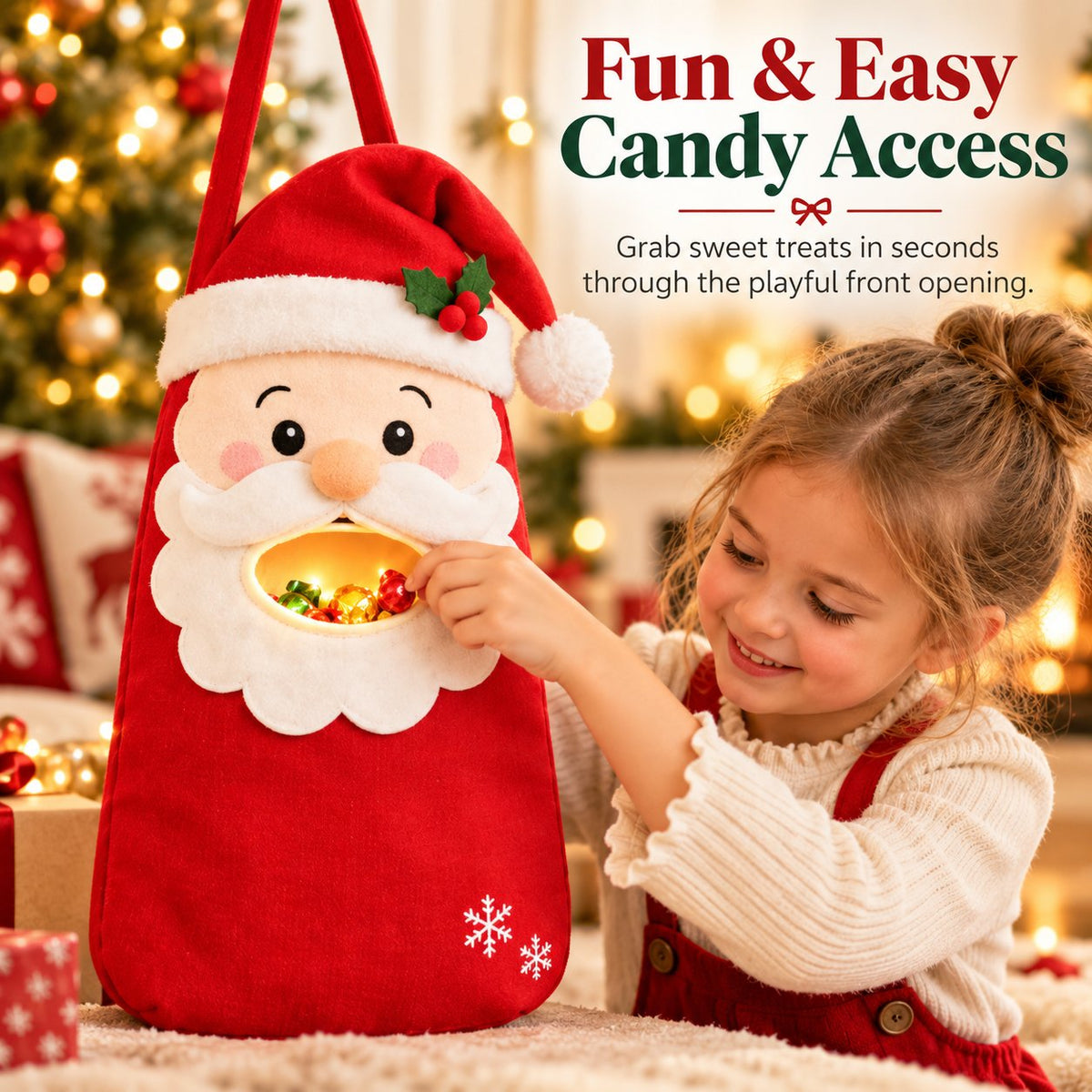🍬 Christmas Candy Buddy Bag Collection – Festive Candy Holder & Christmas Gift Bag