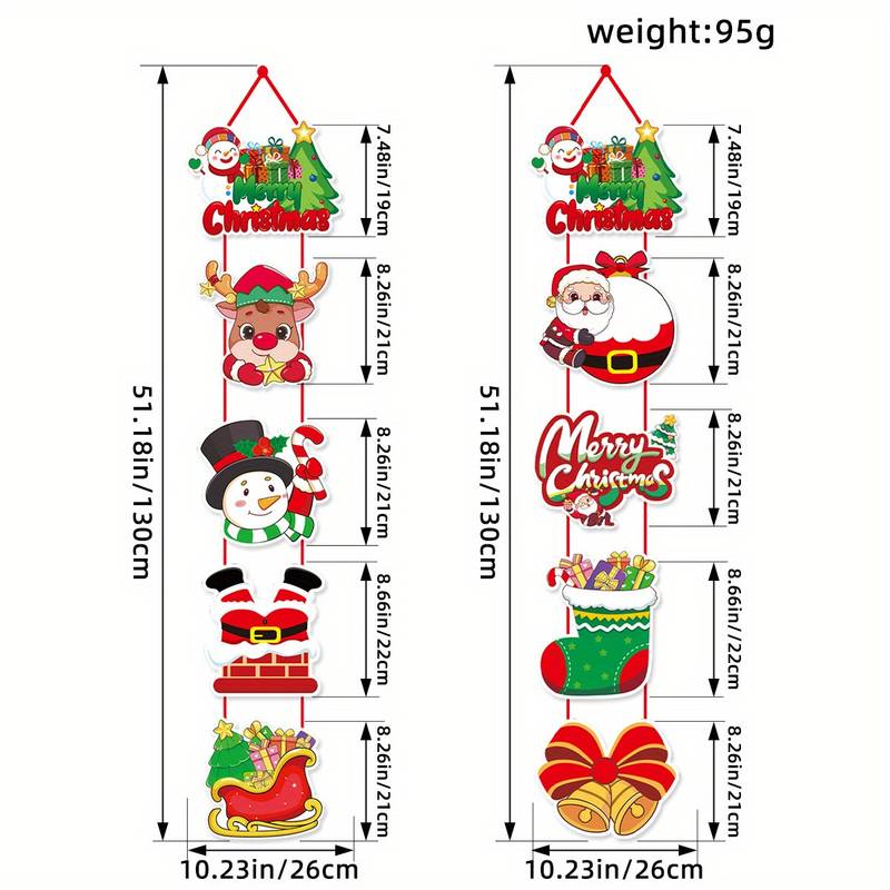 🔥Santa Claus and Snowman Themed Holiday Party Decorations🎅 Christmas Door Curtain Decorations