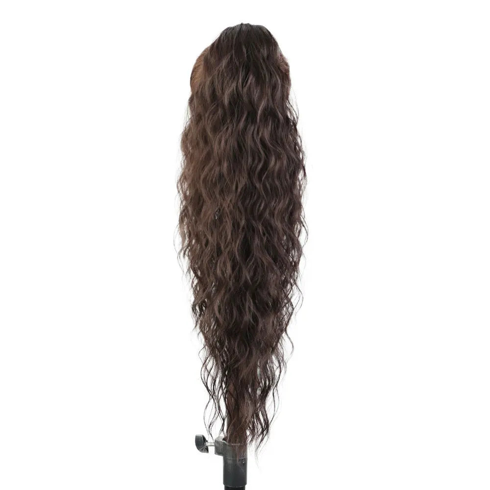 💖Clip-In Wave Ponytail Hair Extension Natural Fluffy African Style Wig💖