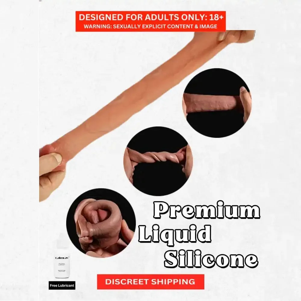 2 Inch Extension Reusable Silicone Sleeve for Men – Realistic Textured Personal Wellness Accessory