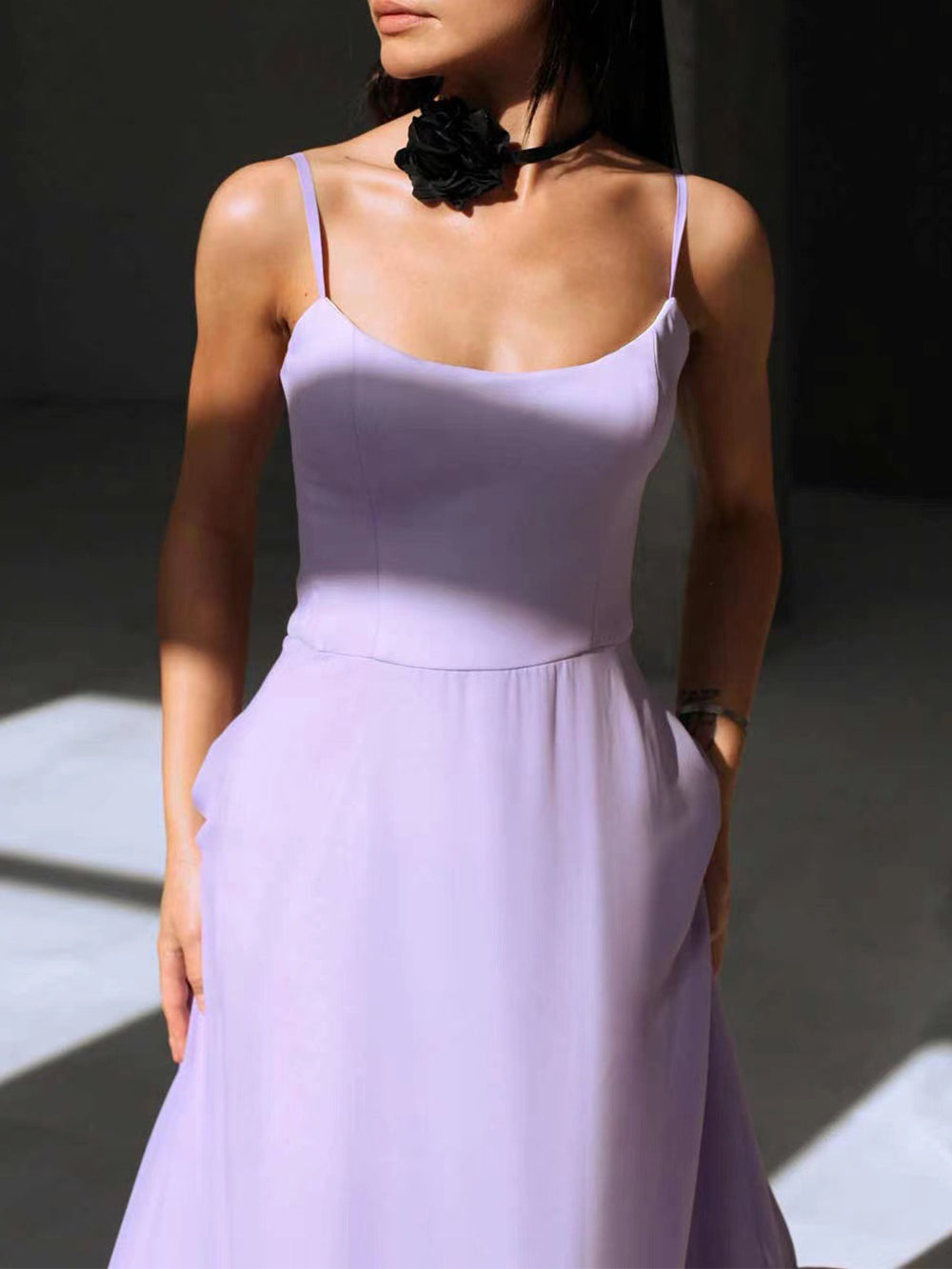 Flounce Bustier Midi Dress mysite