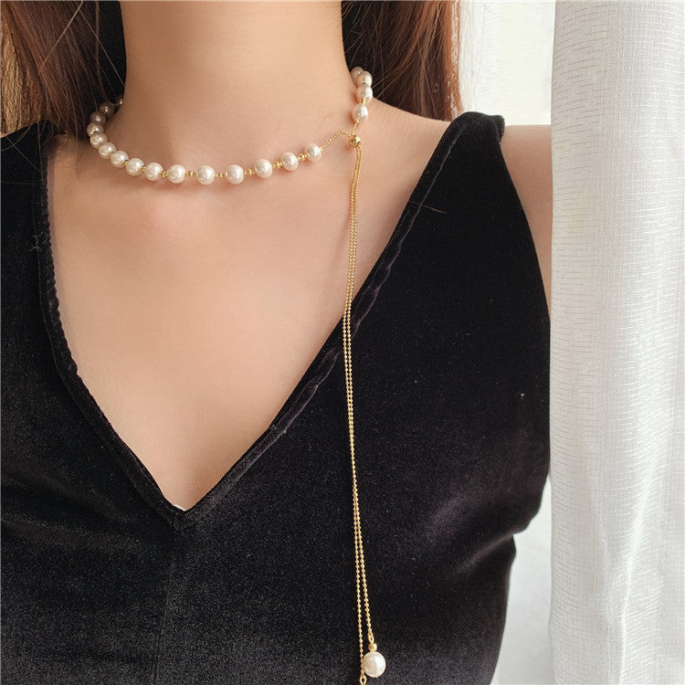 Thames Freshwater Pearl Necklace | 24k Gold Plated Copper