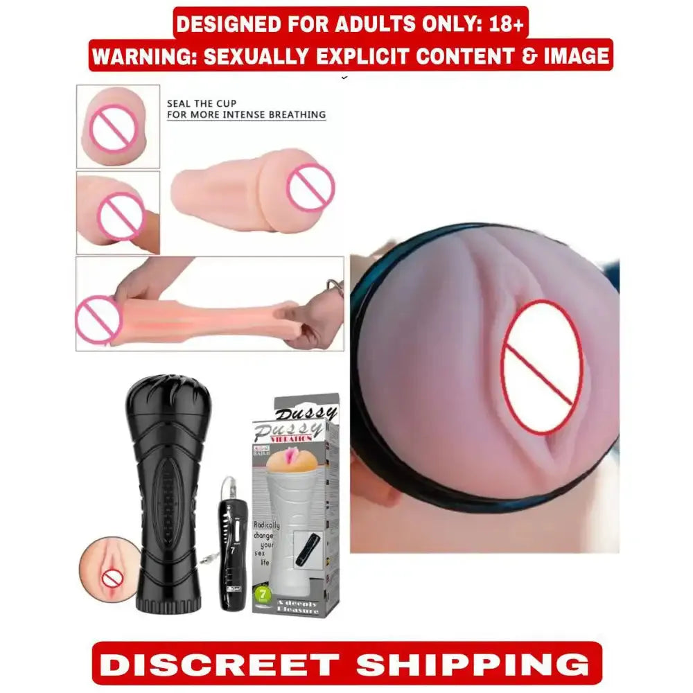 Remote Control Silicone Massager for Men – Textured Personal Wellness Sleeve