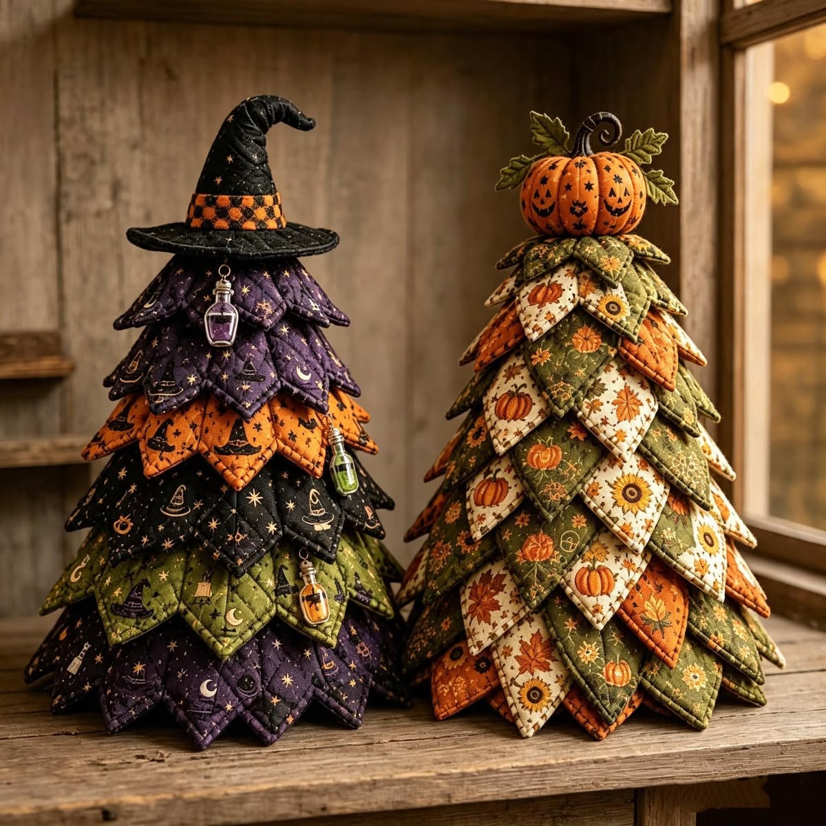 🎃 Recommended New Halloween Products-DIY Halloween Quilted Fabric Tree Kit
