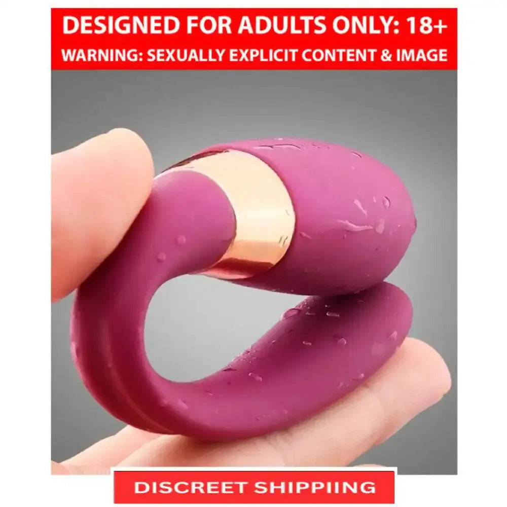 U-Shape Women's Vibrating Massager with Wireless Remote – Rechargeable Wellness Accessory