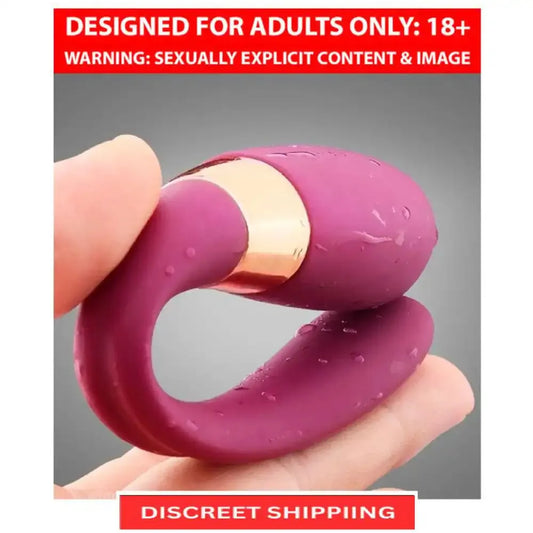 U-Shape Women's Vibrating Massager with Wireless Remote – Rechargeable Wellness Accessory