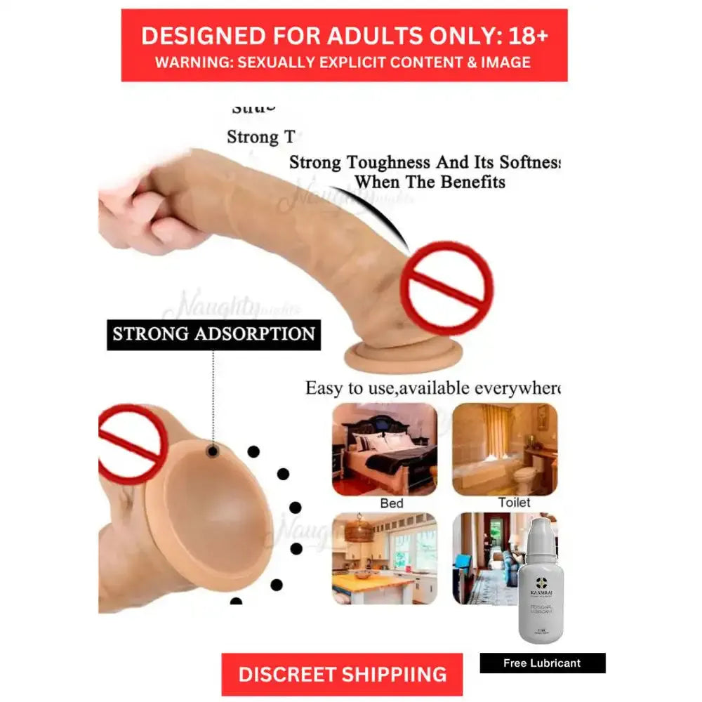 Large Head Wellness Massager for Women – Flexible Suction Base Personal Wellness Accessory