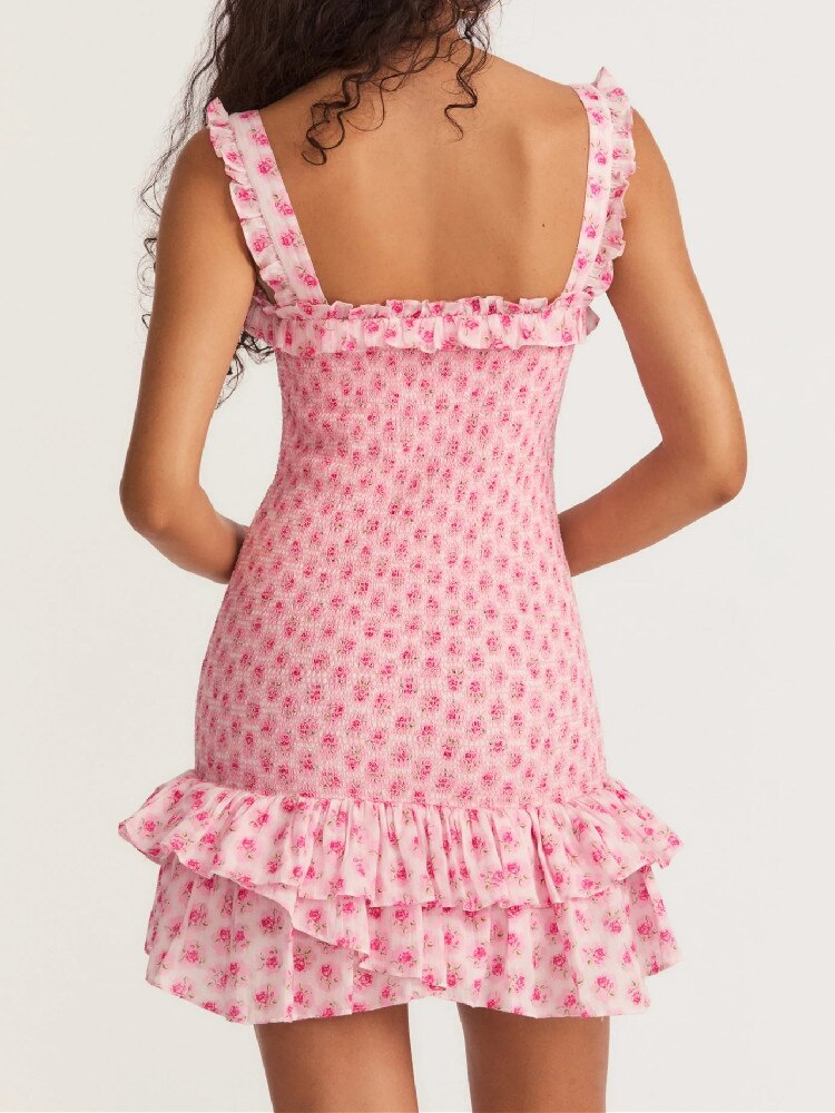 Flirty Ruffle Sleeveless A-line Mini Dress - Perfect for a Stylish Summer Look mysite
