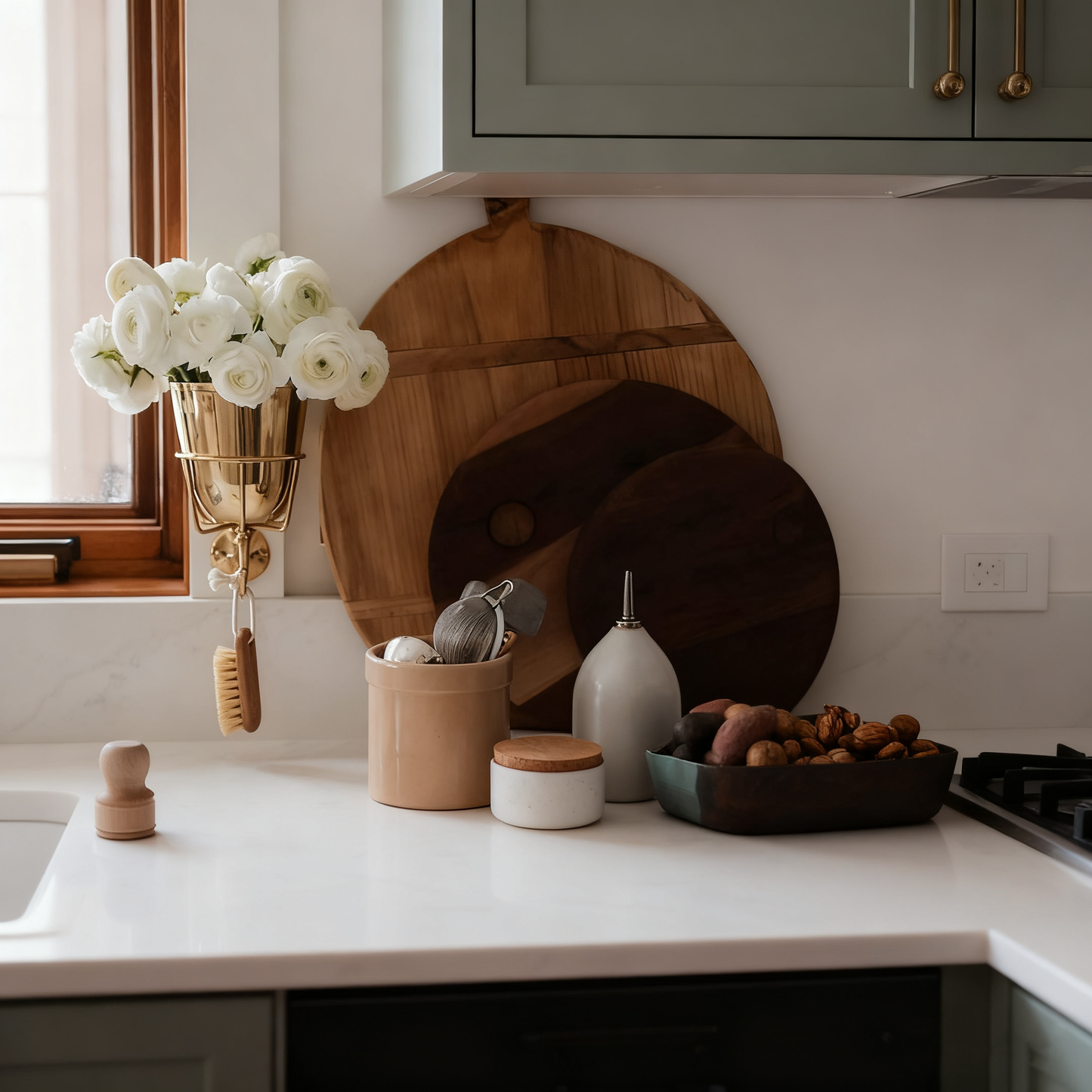 🌷Handcrafted Opal Wall Vessel