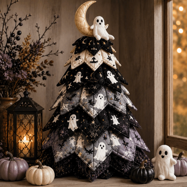 🎃 Recommended New Halloween Products-DIY Halloween Quilted Fabric Tree Kit