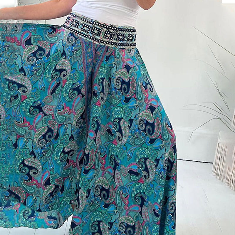 💕Printed elastic waist pants💕