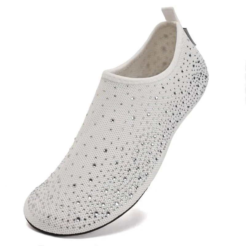 ❄️Summer Sale: $19.99❄️ - Women's Rhinestone Barefoot Adventure Shoes