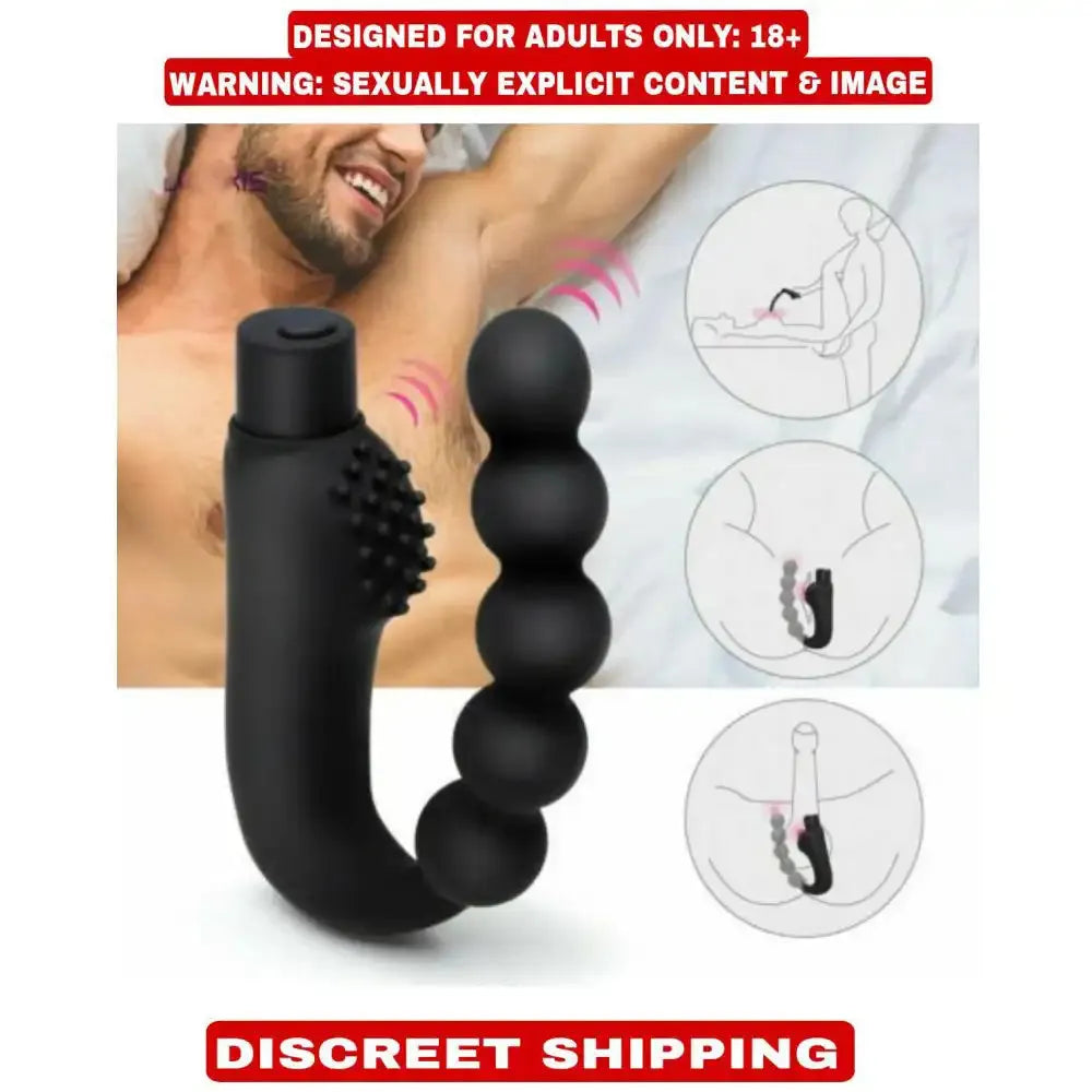 Vibrating Beads Silicone Massager – Flexible Personal Wellness Device