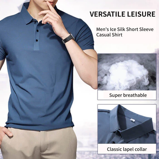 🎁2024Hot Sale🎁Men's Cool Quick Dry Polo Shirt - Buy two and get free shipping!