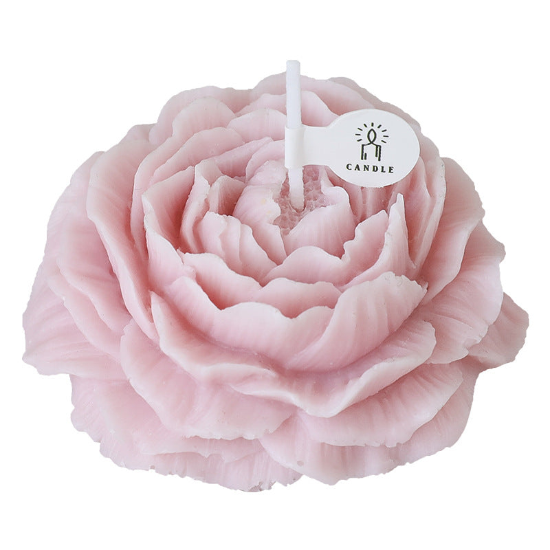 Souvenir candles, peony flower shaped gift ornaments, Valentine's Day, birthday flower scented candles