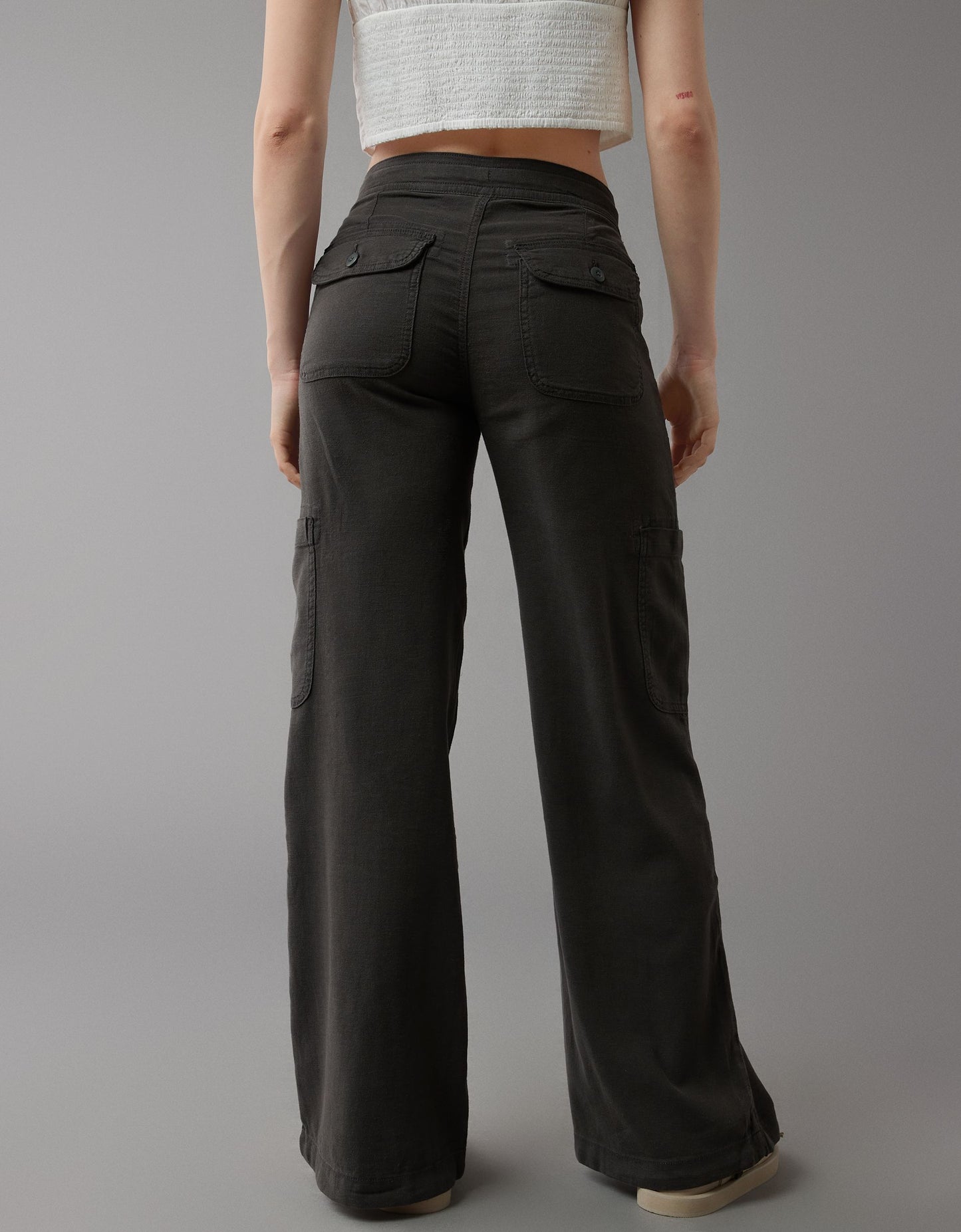 Linen-Blend Wide-Leg Cargo Pant(BUY 2 FREE SHIPPING)