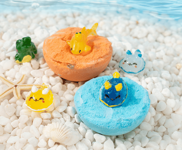 🔥🛁 Natural Bath Bombs for Kids with Mega Bubbles & Surprise Inside 🥚✨ Same as in the video