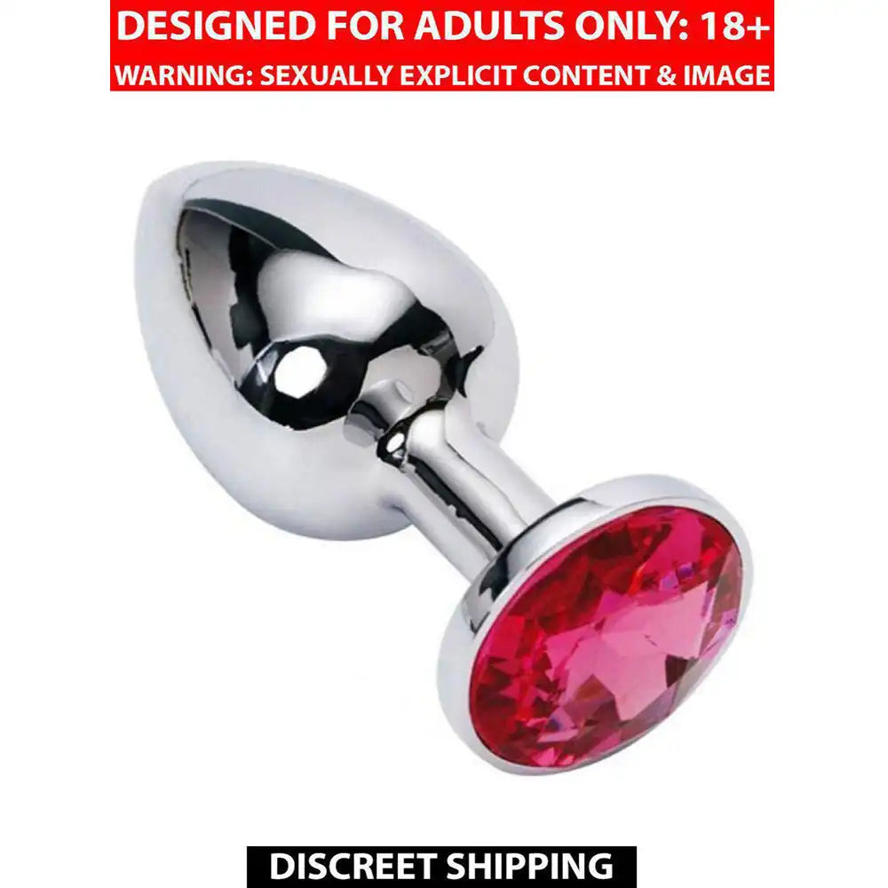 Imported Stainless Steel Metal Plug – Crystal Handle Premium Wellness Accessory