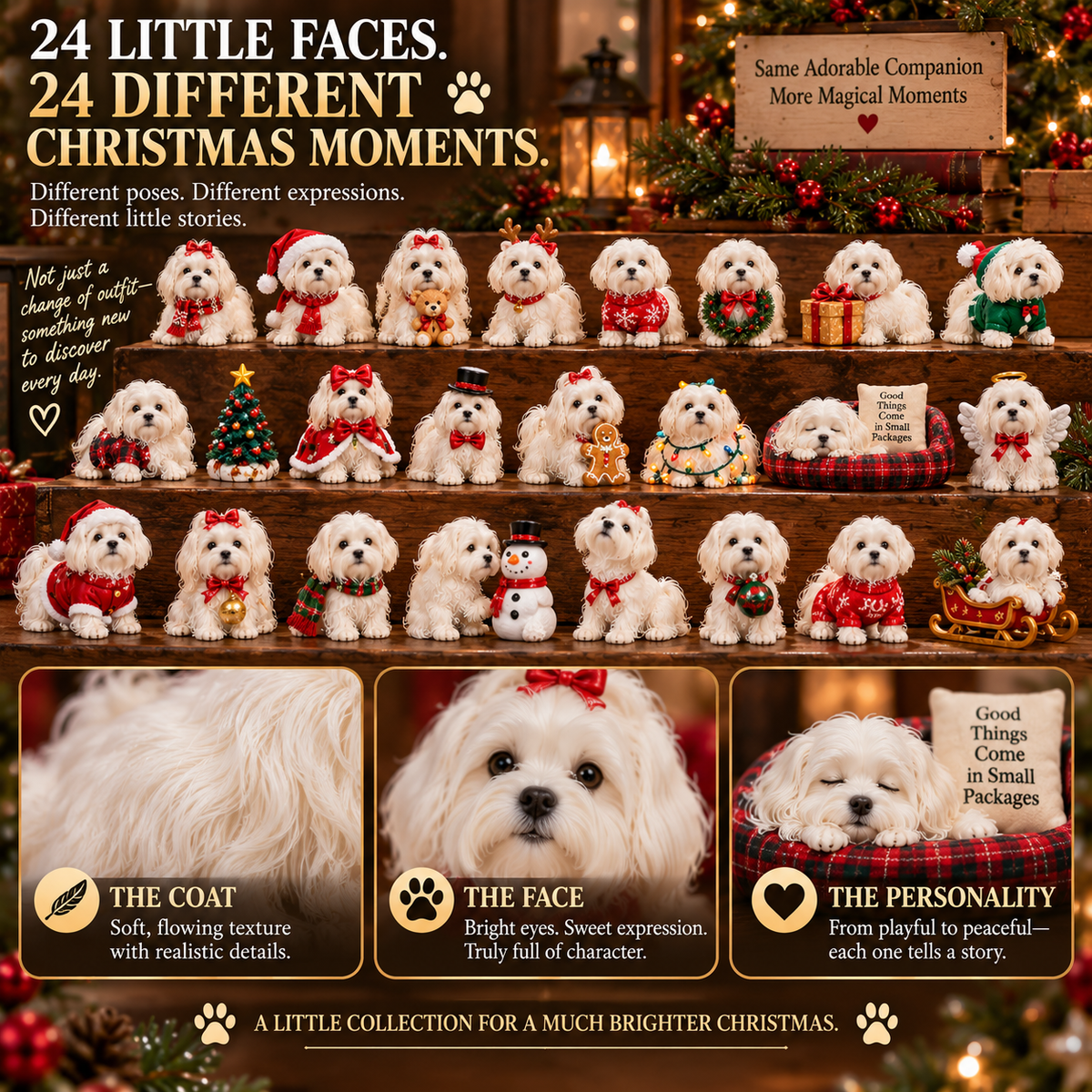 24 Days of Maltese Joy – A Christmas Collection of Little Moments & Big Love🐾