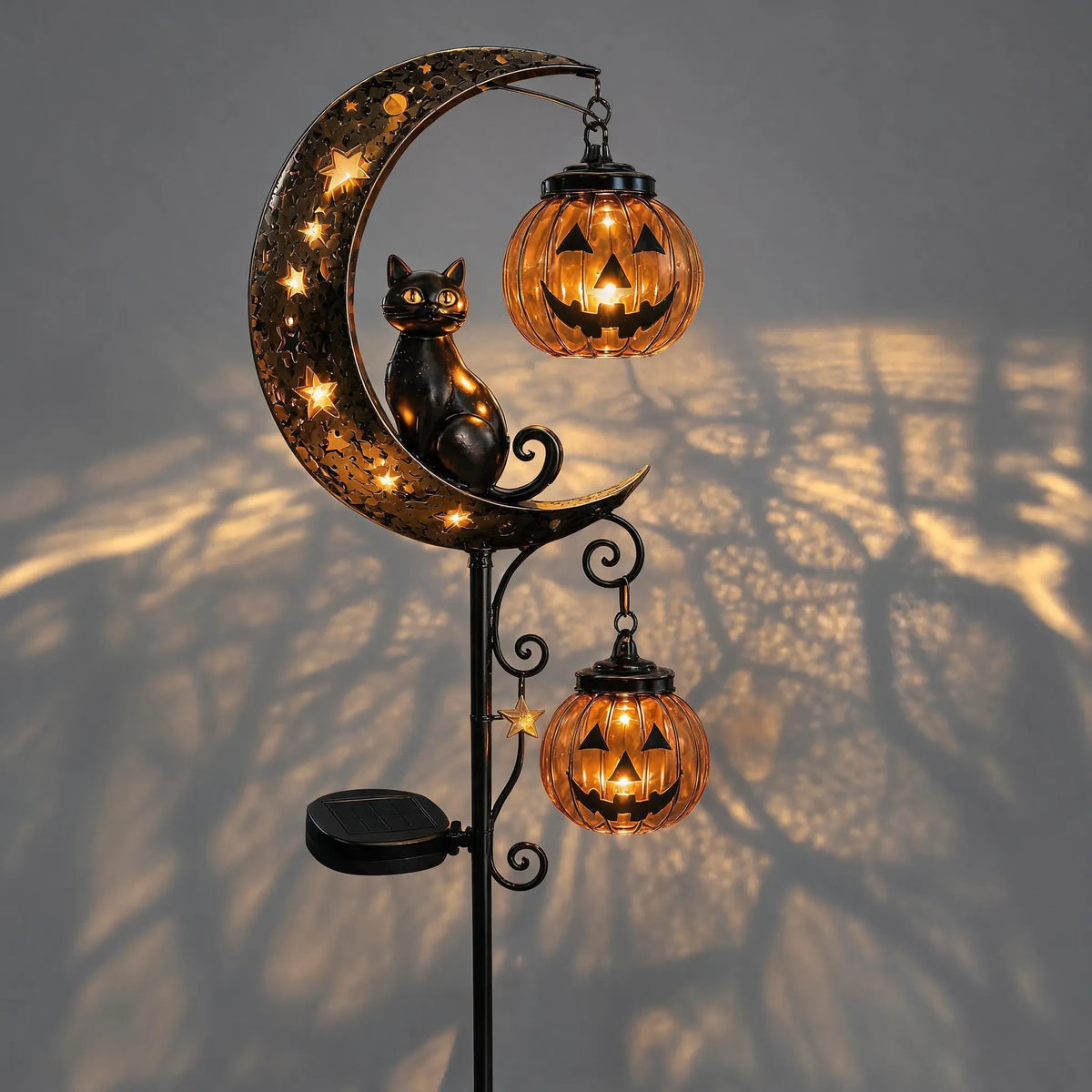 🎃 Halloween Early Bird Sale 🎃Pumpkin Moon Garden Stake Light
