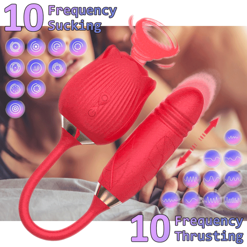 Rose-Inspired Premium Wellness Device with 10 Comfort Modes