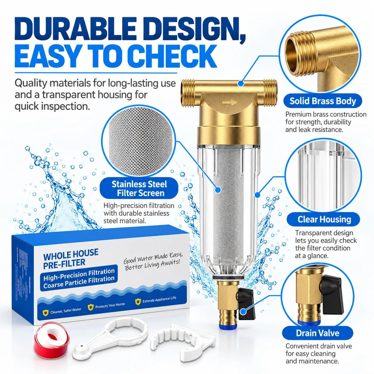 🔥HOT SALE🔥Whole House Water Pre-Filter