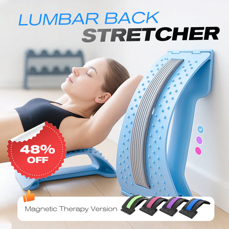 ⚡ Lumbar Stretcher – Ergonomic Spine Support, Adjustable Stretching Levels, Lightweight & Portable 🪑