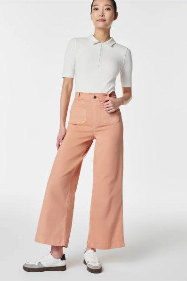 Tummy Control Cropped Wide-Leg Jeans(Buy two and get free shipping!)