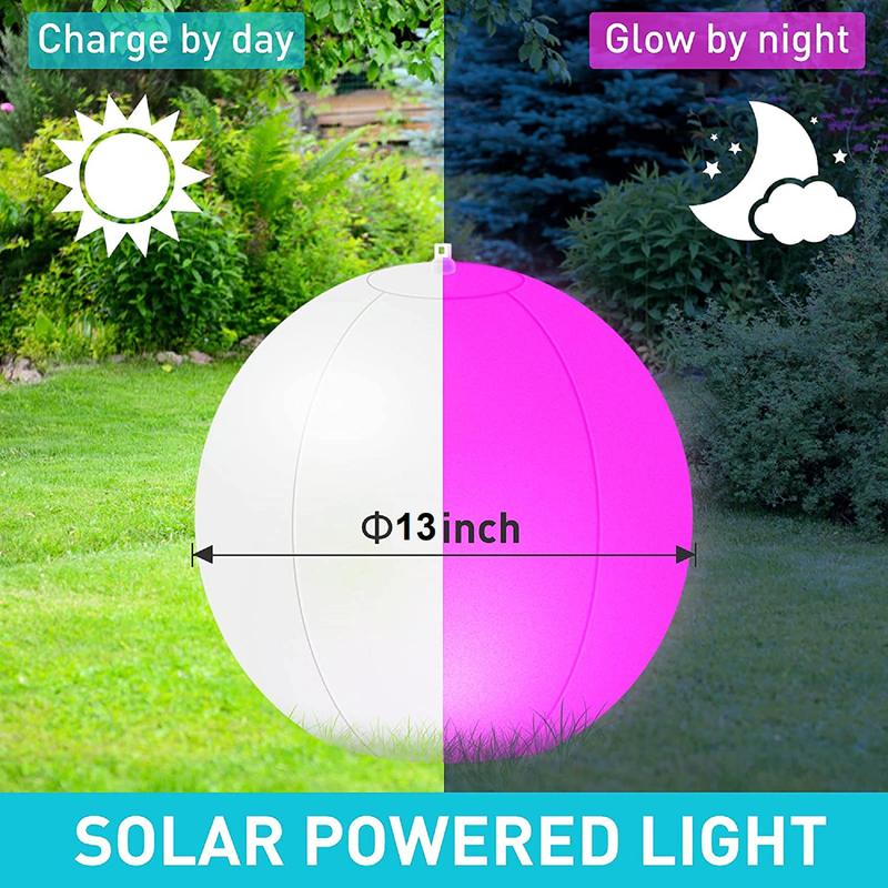 Pool Decoration🎉LED Light 16 Colors Luminous Beach Ball mysite