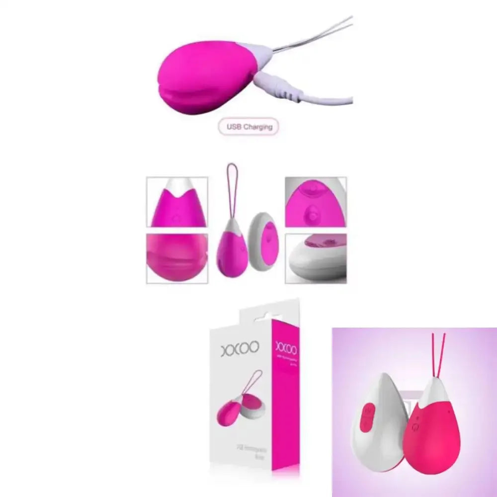 Jumping Wireless Egg Vibrator Massager for Women – 8 Mode Remote Controlled Wellness Device