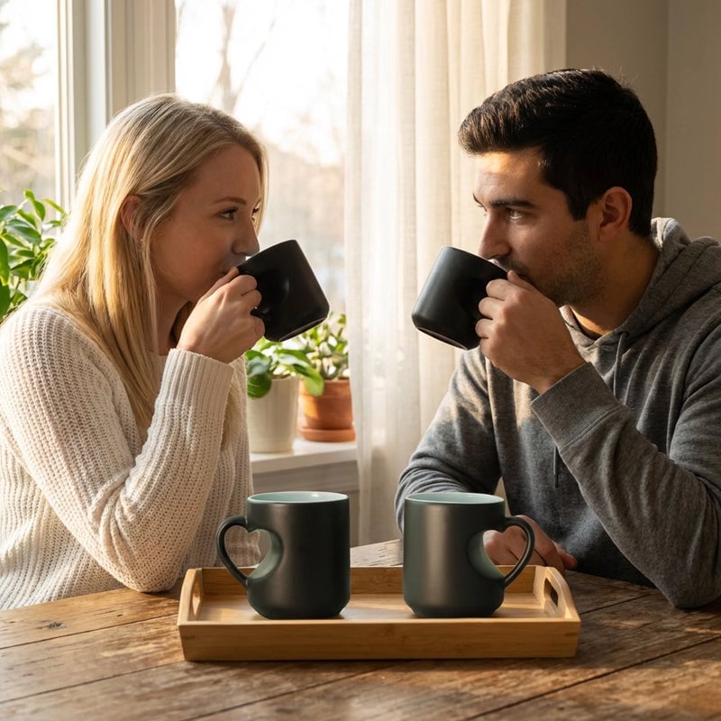 🔥Buy More Save More💖Heart-shaped Color-changing Ceramic Mug🎁