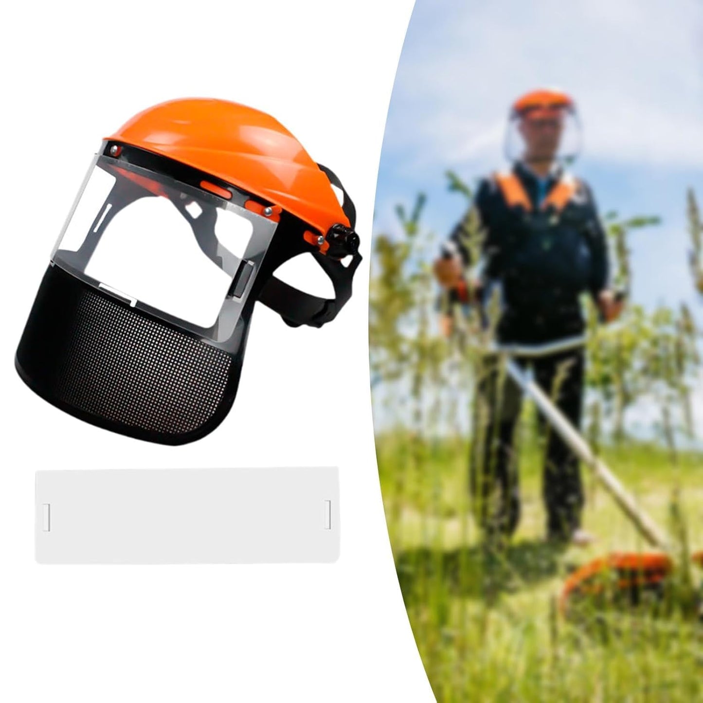 Transparent face protector suitable for gardening pruning farm