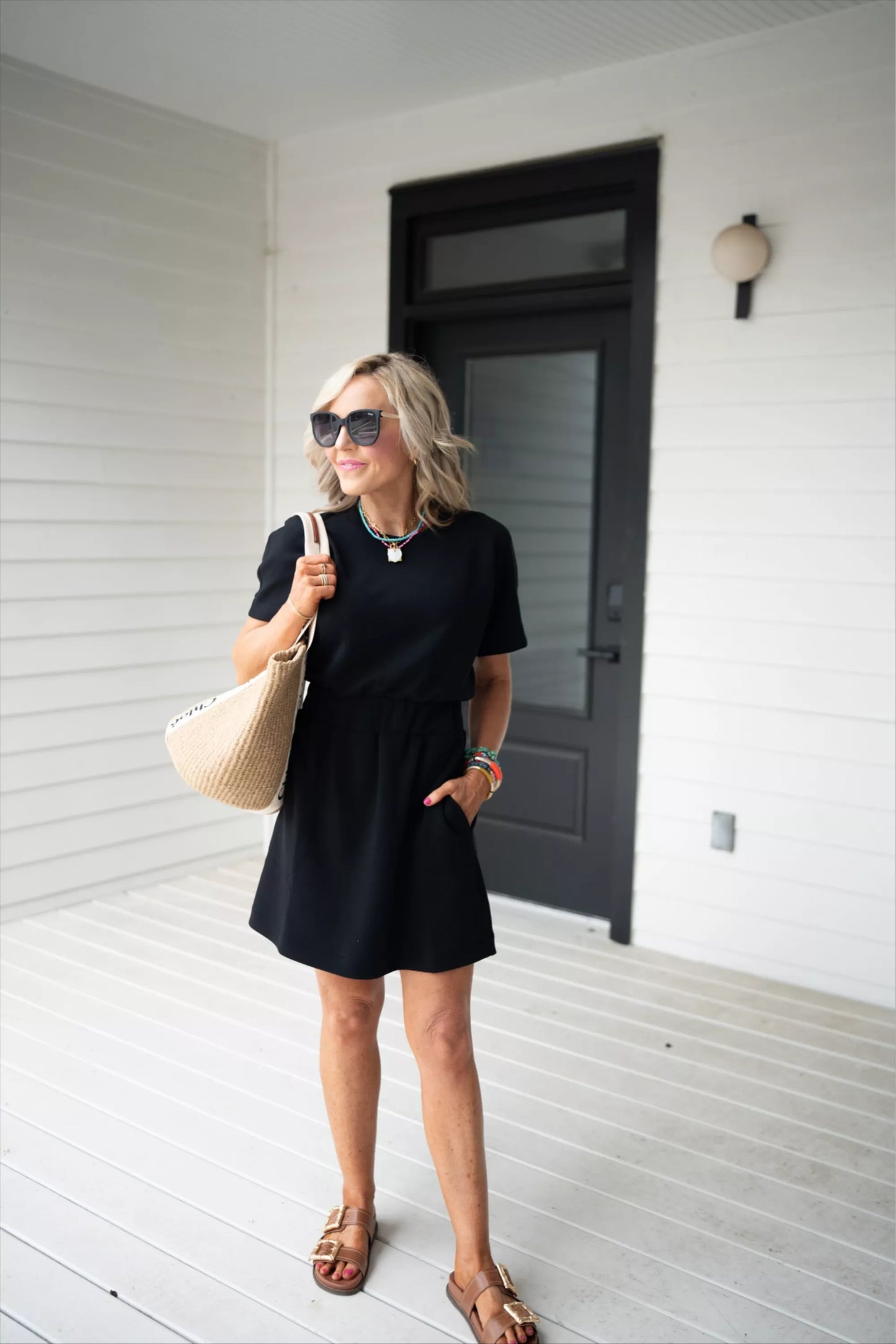 Cinched T-Shirt Dress(BUY 2 FREE SHIPPING)