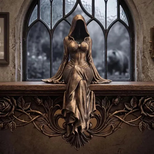 💃🖤Lady Reaper - Ethereal Hooded Figure Sculpture