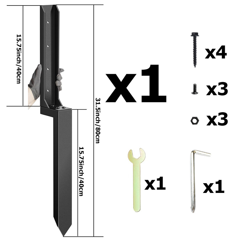 Factory direct sale ◼️ Heavy-duty fence post repair kit