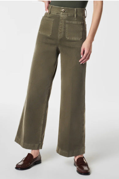 Tummy Control Cropped Wide-Leg Jeans(Buy two and get free shipping!)