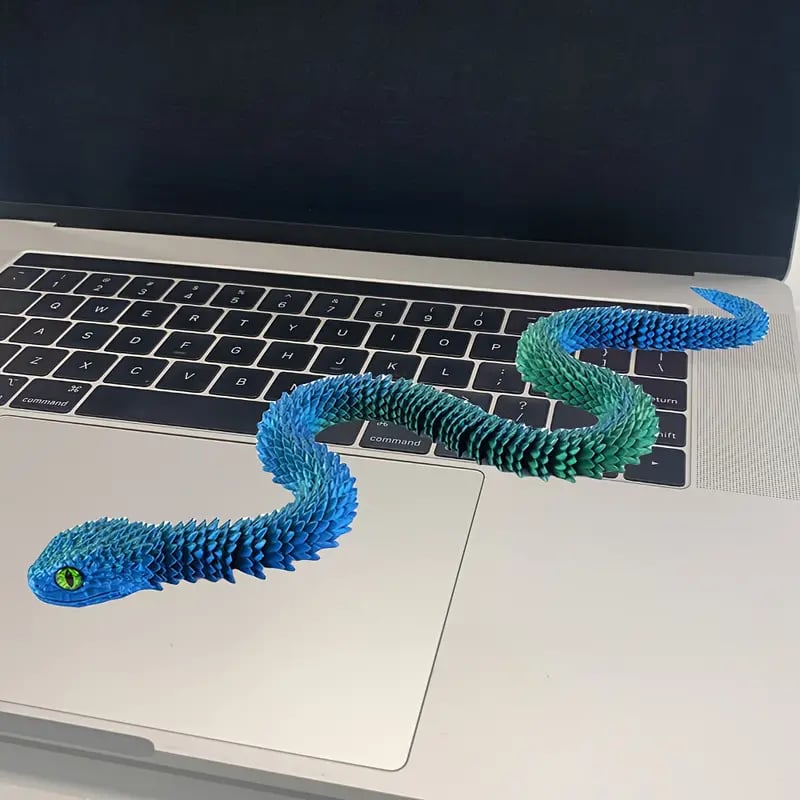 🐍3D Printed Multi-Joint Movable Snake Toy