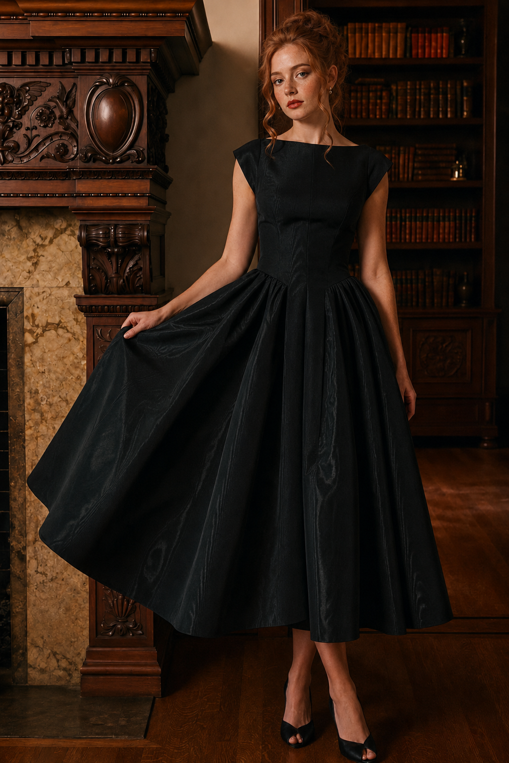 Spring and summer women's backless round neck sleeveless vest dress