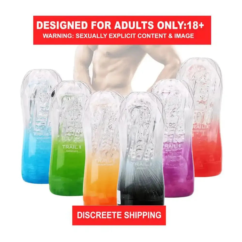 Transparent Textured Trainer Cup for Men – Reusable Personal Wellness Accessory
