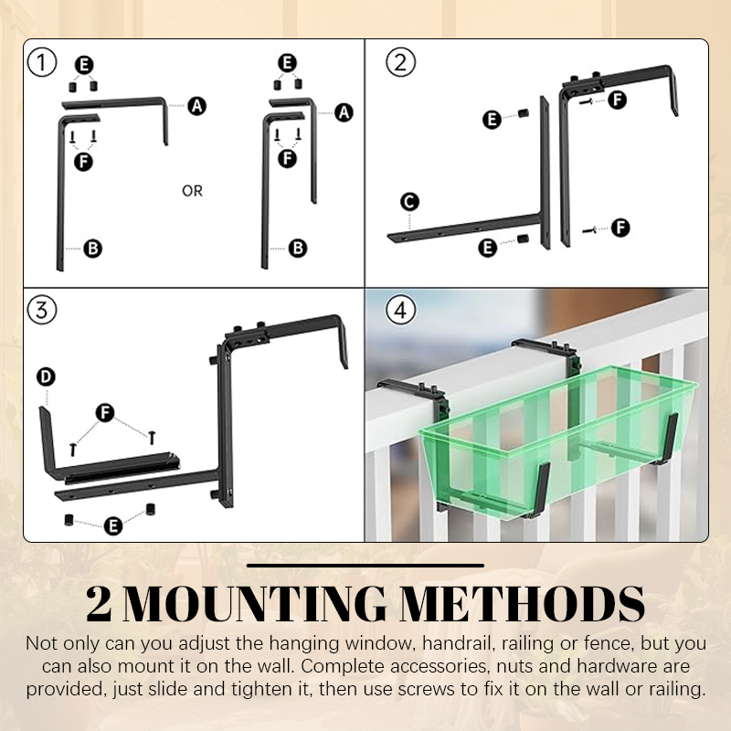 Adjustable Flower Pot Hook Bracket