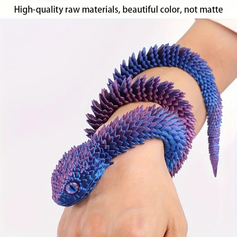 🐍3D Printed Multi-Joint Movable Snake Toy – uber7