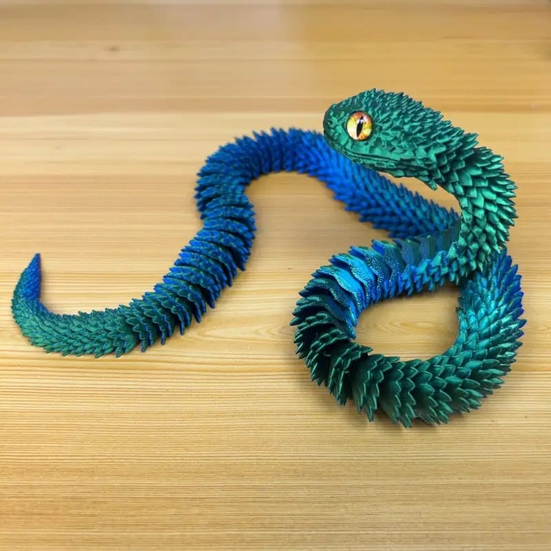 🐍3D Printed Multi-Joint Movable Snake Toy