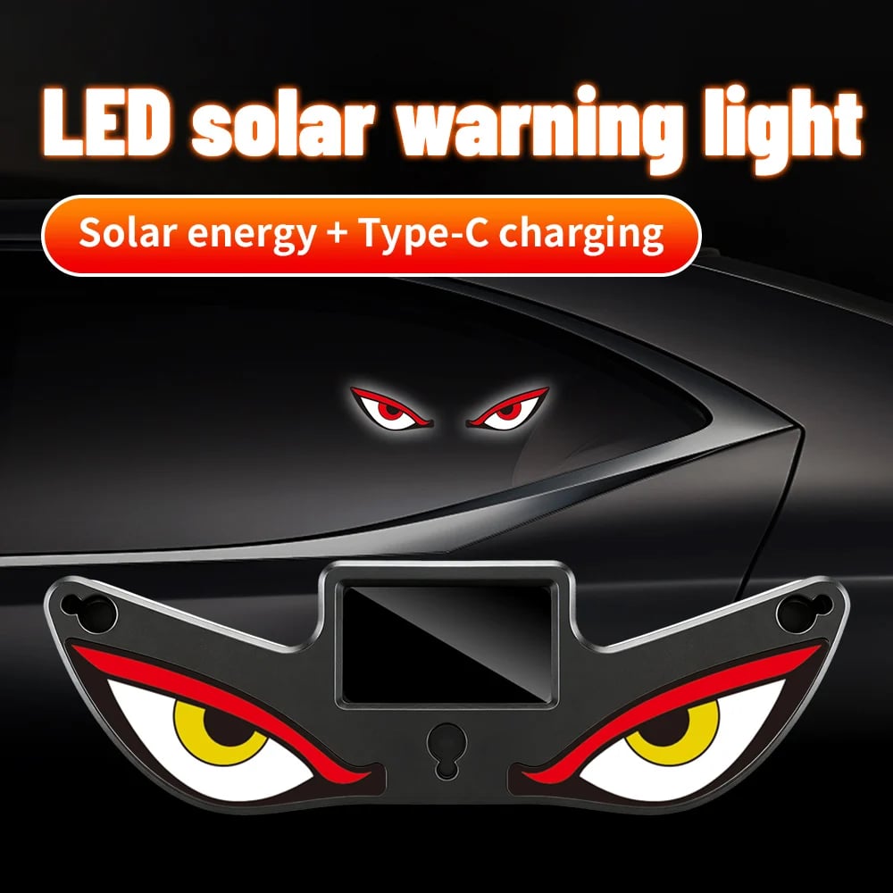 Solar Demon Eye LED Car Window Light - Buy 1 Get 1 Free!