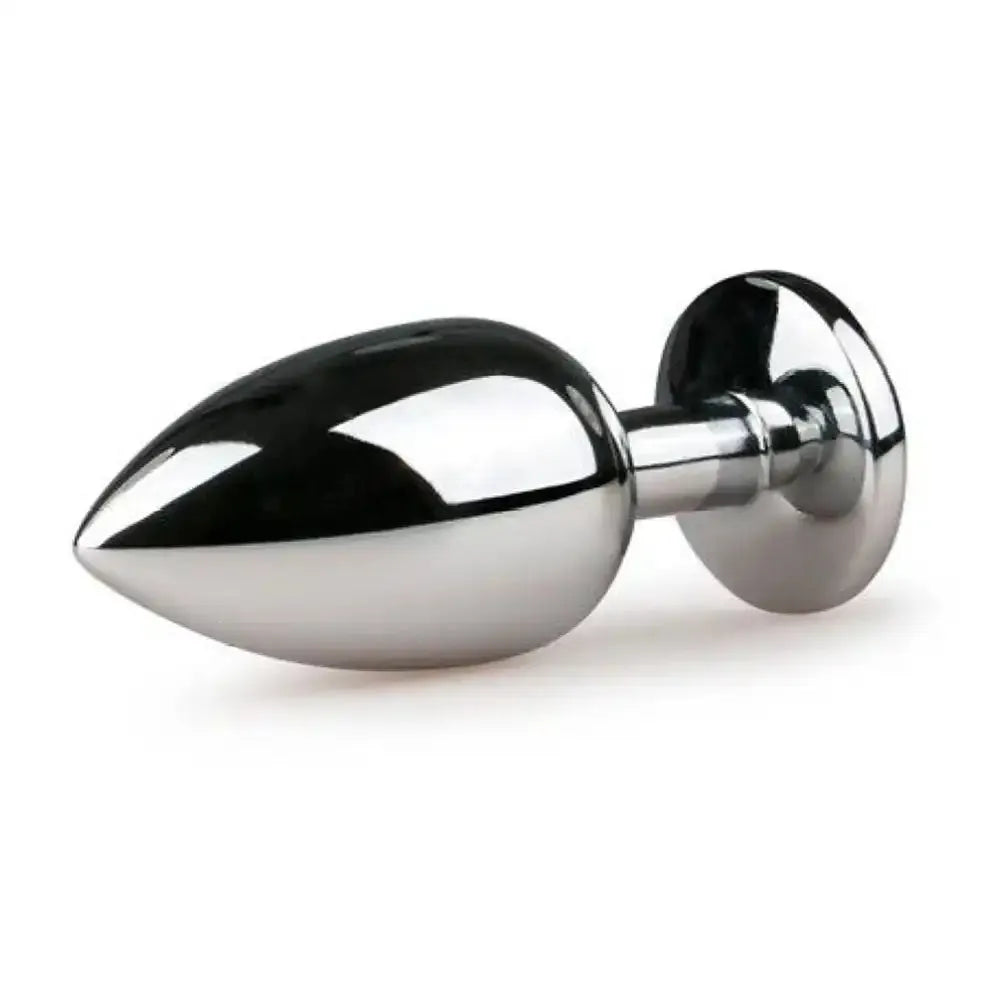Stainless Steel Crystal Plug – Premium Polished Metal Wellness Accessory