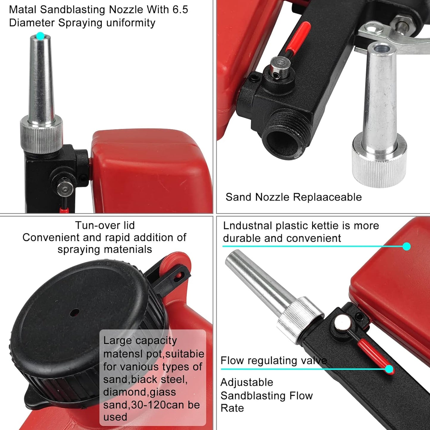 🔥Summer Hot Sale Promotion-49% OFF✨-Portable Pneumatic Sandblasting Gun