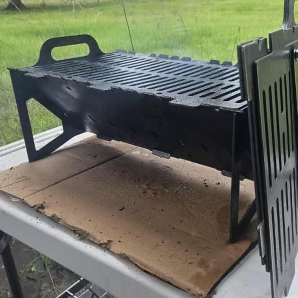 🍖A must-have for parties🥓foldable stainless steel bbq grill