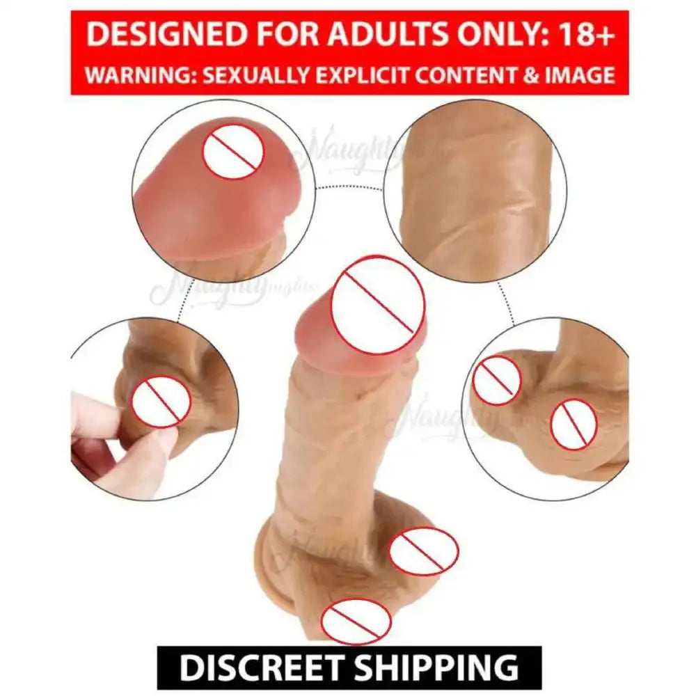Premium Quality Suction Base Realistic Wellness Massager for Women – Flexible Personal Care Accessory